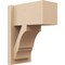 Ekena Millwork 7 1/2-in W x 12-in D x 16-in H Balboa Block Rough Cedar Woodgrain TimberThane Outlooker, Primed Tan OUTUR075X12X16BOA44RCPR - alternate 1